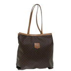 CELINE Macadam Canvas Tote Bag PVC Brown  68474