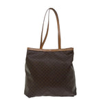 CELINE Macadam Canvas Tote Bag PVC Brown  68474