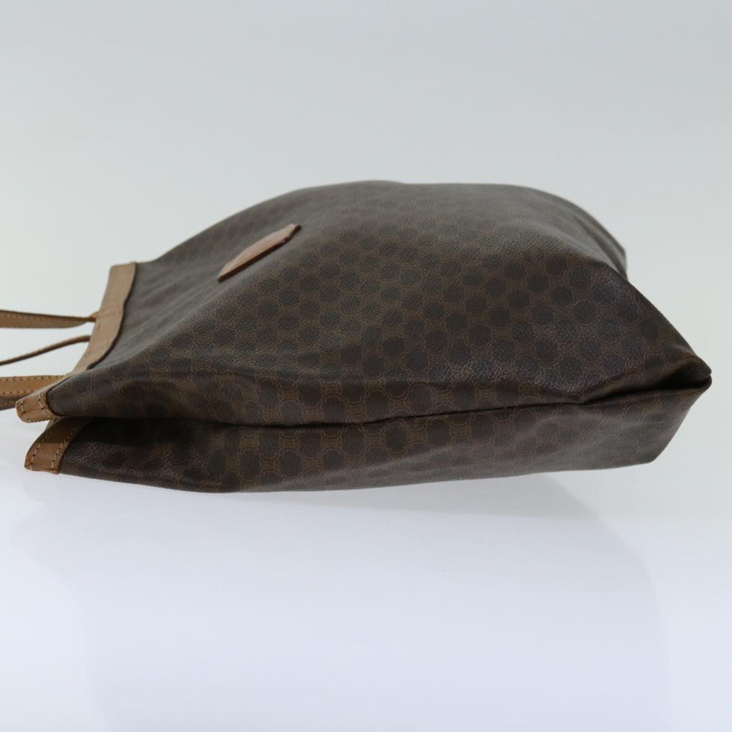 CELINE Macadam Canvas Tote Bag PVC Brown  68474
