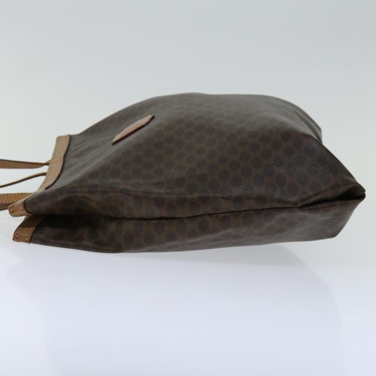 CELINE Macadam Canvas Tote Bag PVC Brown  68474