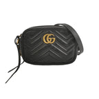 Gucci GG Marmont Mini Leather V-stitch Double G Logo Camera Crossbody Bag 250606781225501