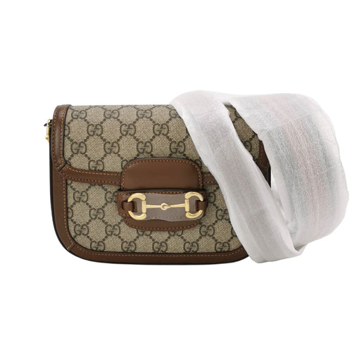 Gucci 1955 Mini GG Supreme Horsebit Shoulder Bag 250423781161345
