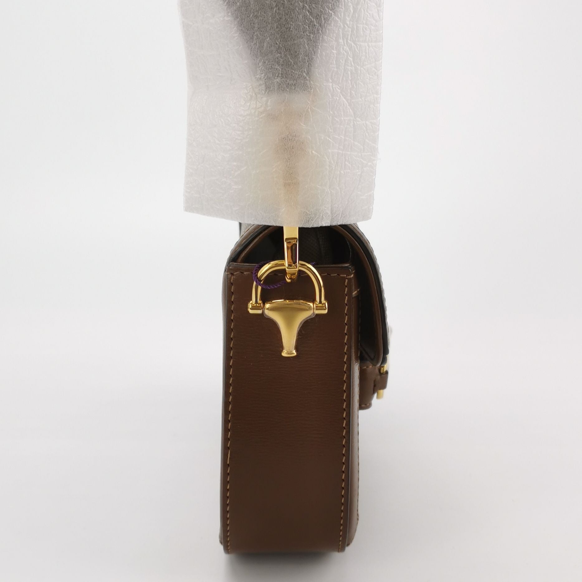 Gucci 1955 Mini GG Supreme Horsebit Shoulder Bag 250423781161345