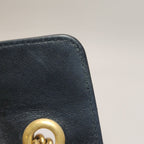Gucci GG Marmont Mini Leather Solid Color V-Pattern Quilted Double G Logo Flap Crossbody Bag 250416781151146