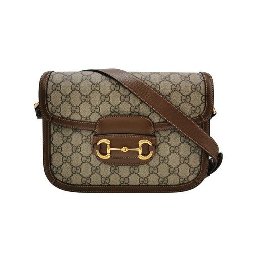 Gucci 1955 Small GG Canvas Horsebit Flap Crossbody Bag 250409781141006