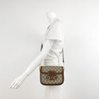 Gucci 1955 Mini GG Canvas Horsebit Shoulder Bag 250410781143063