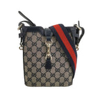 Gucci Original Leather and Canvas Shoulder Bag 250408781139629