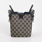 Gucci Original Leather and Canvas Shoulder Bag 250408781139629