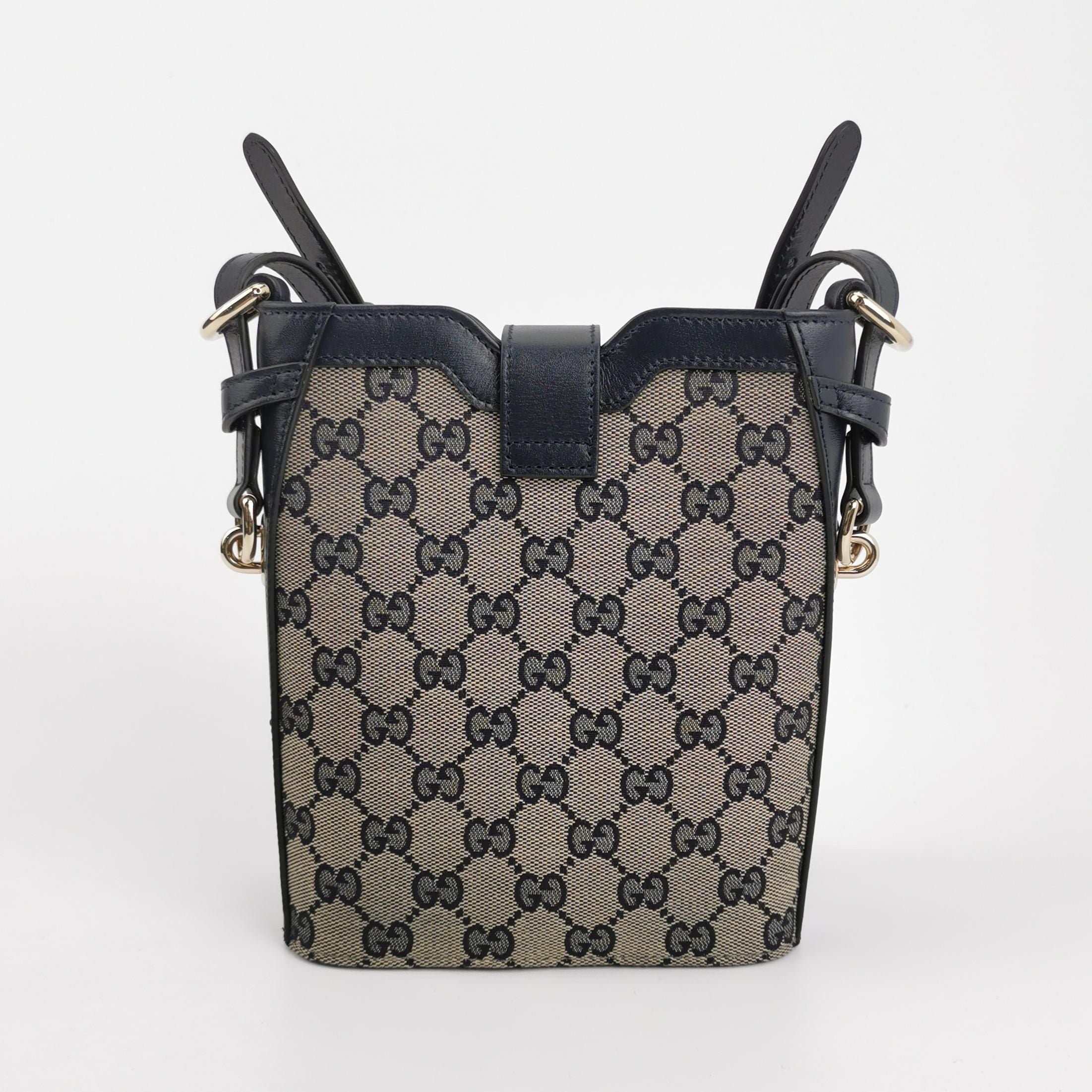 Gucci Original Leather and Canvas Shoulder Bag 250408781139629