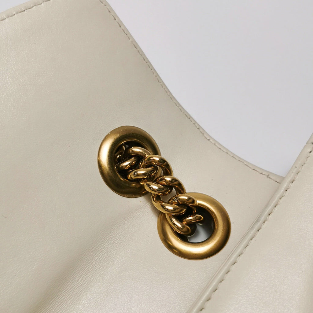 Gucci GG Marmont Small Leather V-Pattern Quilted Double G Logo Flap Shoulder Bag 067850800148