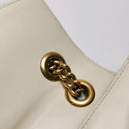 Gucci GG Marmont Small Leather V-Pattern Quilted Double G Logo Flap Shoulder Bag 067850800148