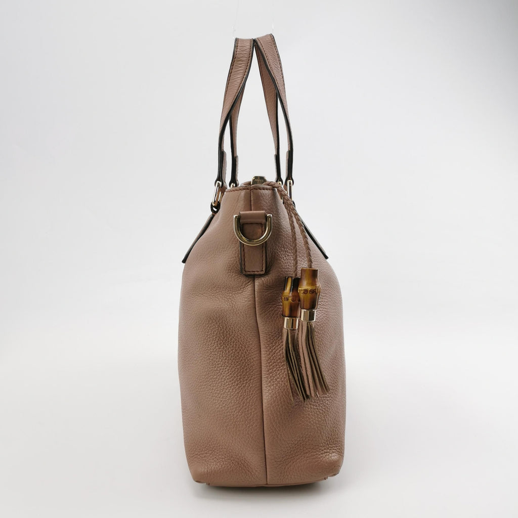 Gucci Bamboo Leather Tassel Shoulder Bag 250607781226886