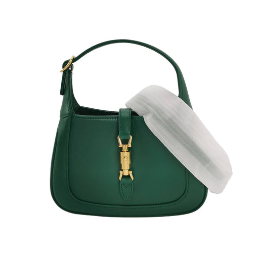Gucci Jackie 1961 Mini Leather Solid Lock Crossbody Shoulder Bag 250606781225580