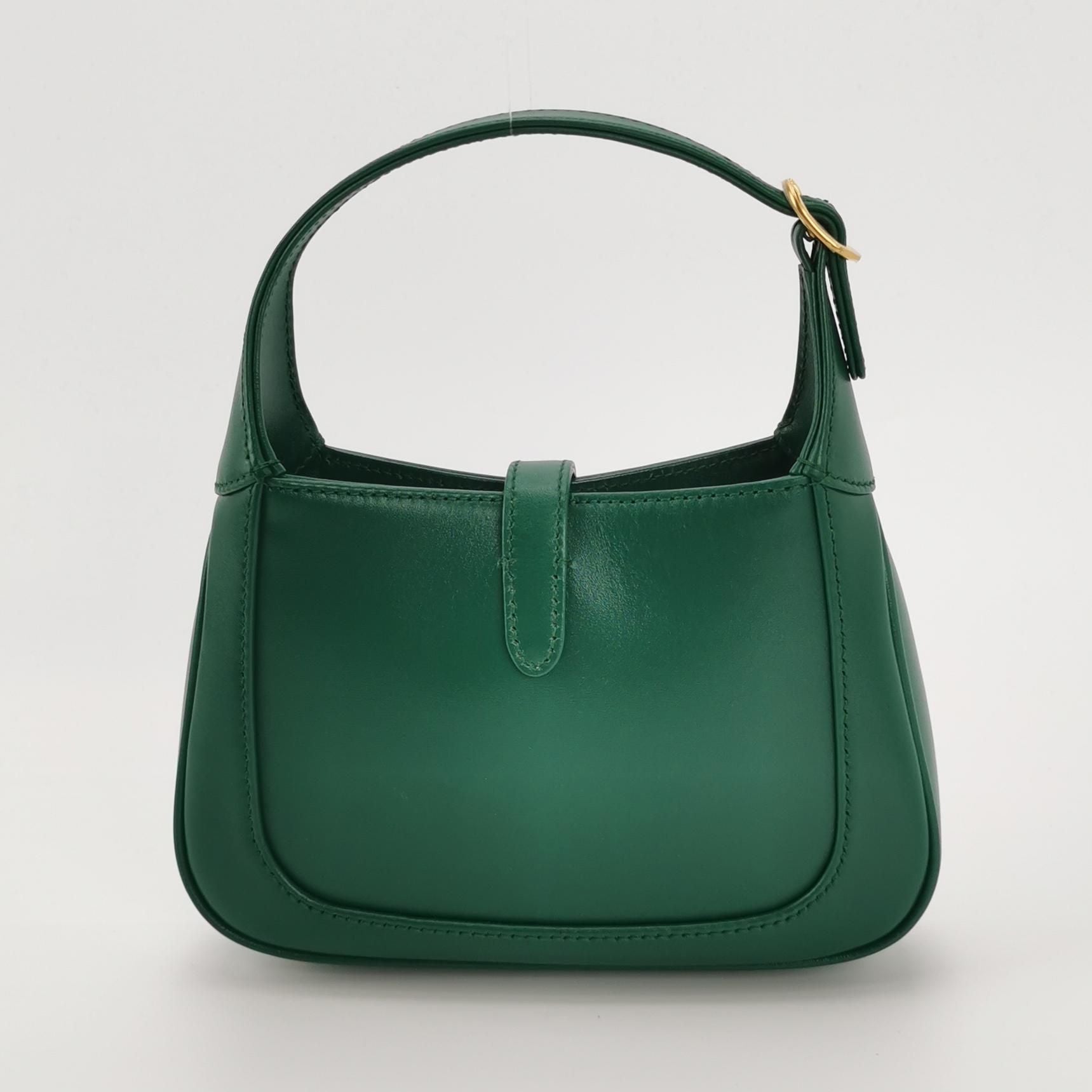 Gucci Jackie 1961 Mini Leather Solid Lock Crossbody Shoulder Bag 250606781225580