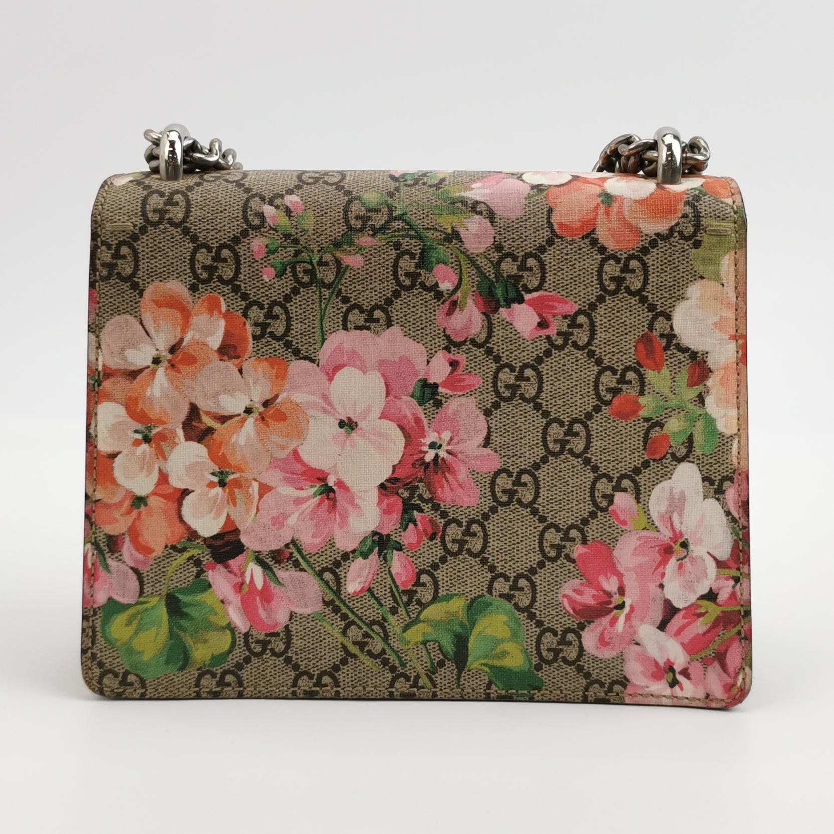 Gucci Dionysus Mini Bag in Suede with Floral Print and Double Tiger Head Clasp 250603781221398