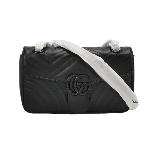 Gucci GG Marmont Small Leather V-stitched Double G Logo Flap Shoulder Bag 250603781220544