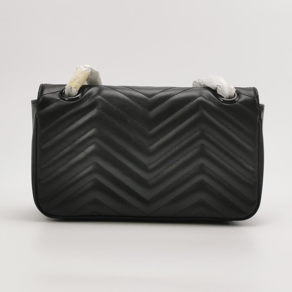 Gucci GG Marmont Small Leather V-stitched Double G Logo Flap Shoulder Bag 250603781220544