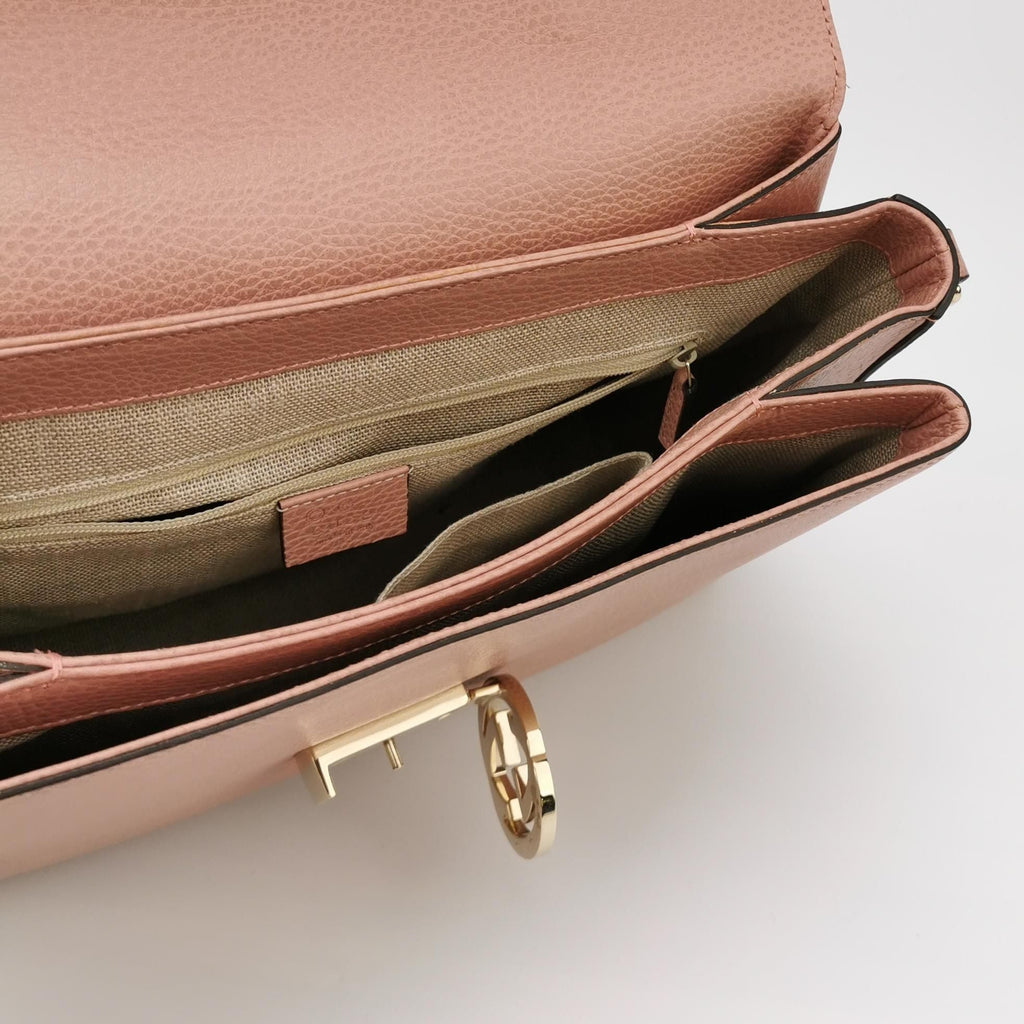 Gucci Interlocking G Leather Crossbody Shoulder Bag 250603781220842