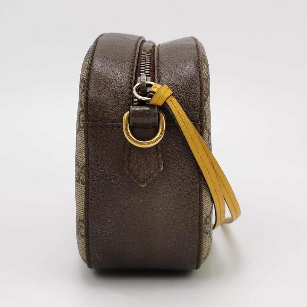 Gucci Neo Vintage GG Monogram Tiger Head Logo Crossbody Shoulder Bag 067850500952