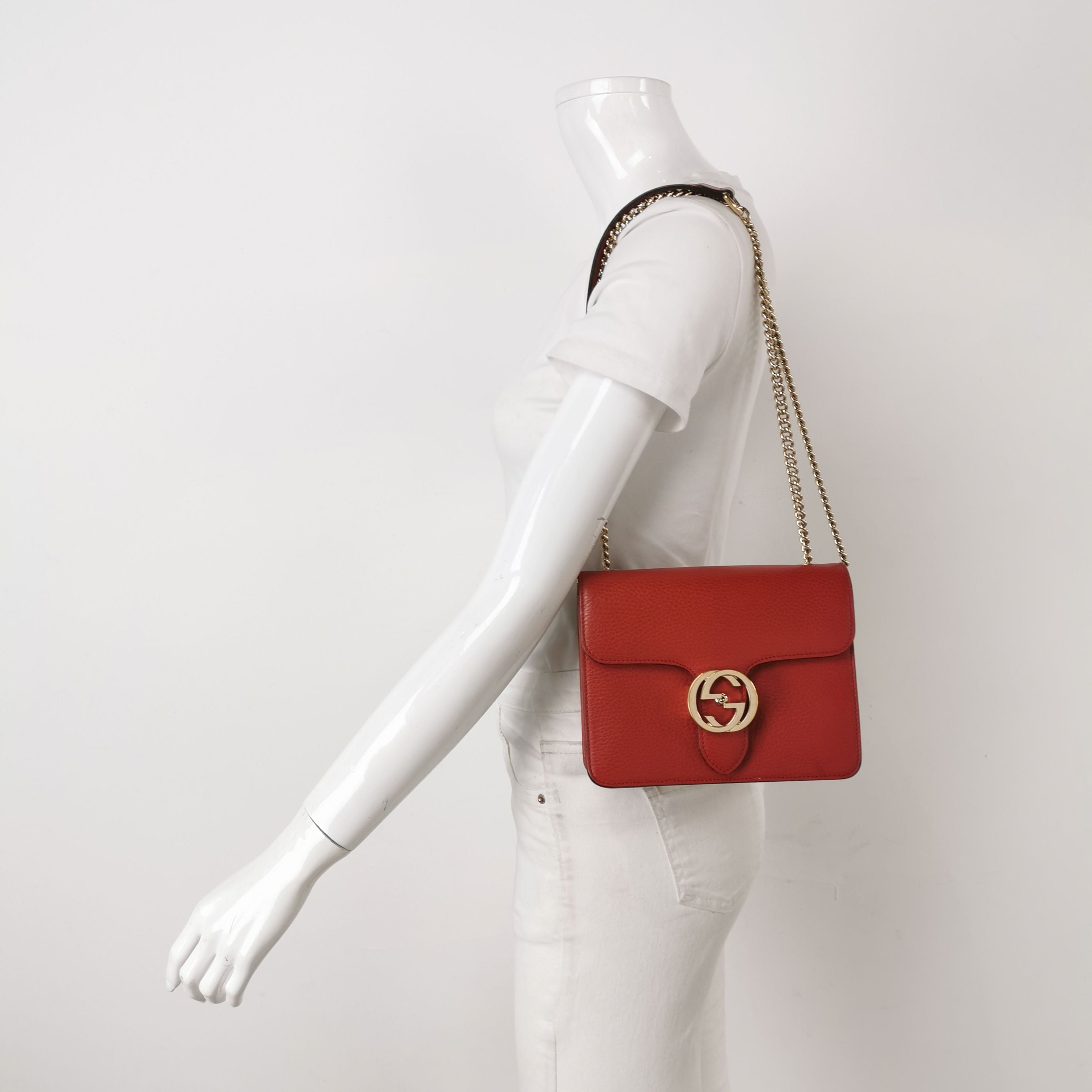 Gucci Interlocking G Leather Shoulder Bag 250604781221587