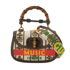 Gucci Bamboo1947 Medium Leather and Canvas Shoulder Bag 250603781220368