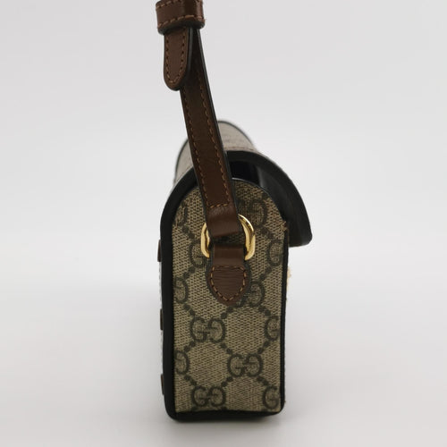 Gucci 1955 Mini GG Canvas and Leather Shoulder Bag 250604781222038