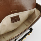Gucci 1955 Mini GG Canvas Horsebit Flap Shoulder Bag 250604781222439