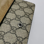 Gucci Dionysus Mini GG Supreme Suede Shoulder Bag with Double Tiger Head Clasp 250604781222034