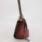 Gucci Padlock Small Leather Geranium Print Lock Shoulder Bag 250604781221864