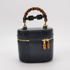 Gucci Mini Leather Solid GG Logo Bamboo Handle Shoulder Bag 250603781221193