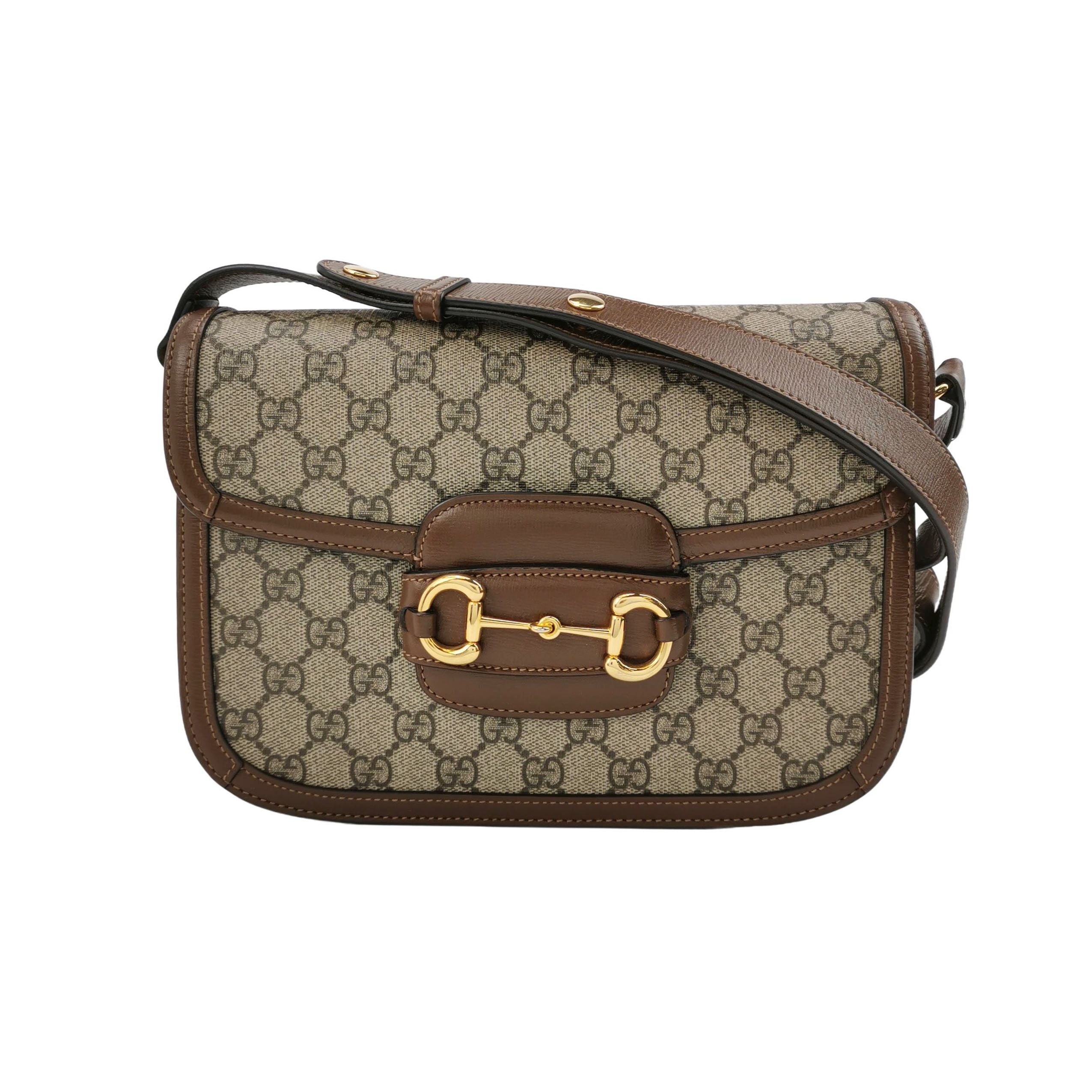 Gucci 1955 Small GG Canvas and Leather Shoulder Bag 250603781221382