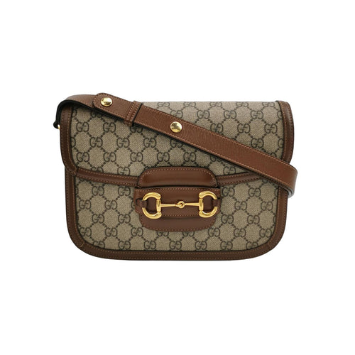 Gucci 1955 Small GG Canvas Horsebit Shoulder Bag 250604781222355