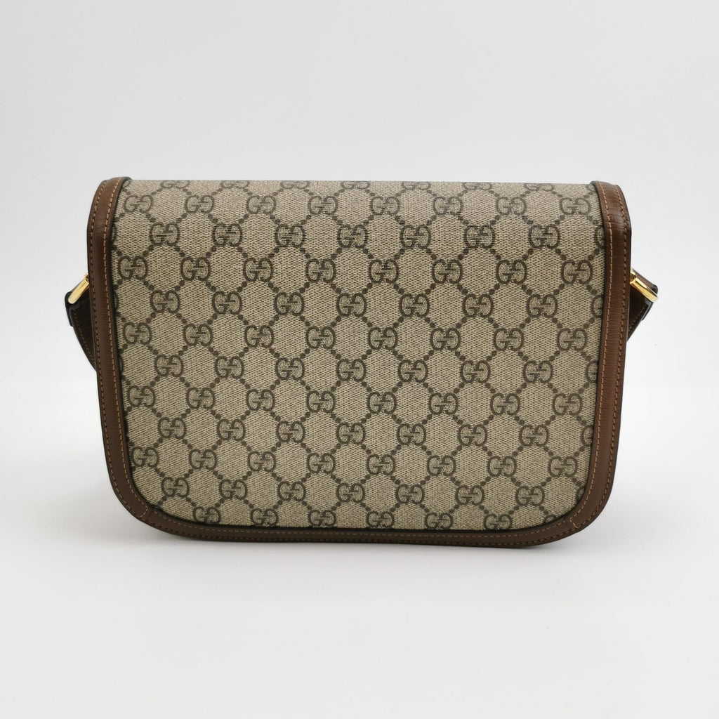 Gucci 1955 Small GG Canvas Horsebit Shoulder Bag 250604781222355
