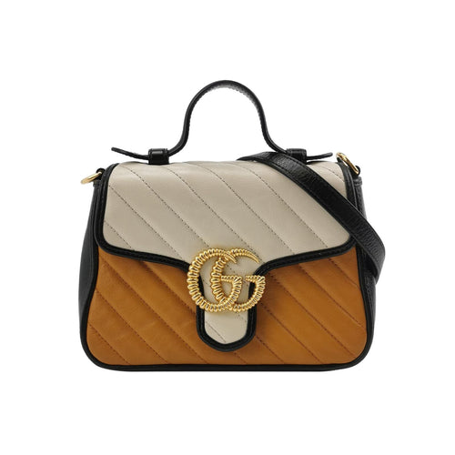 Gucci GG Marmont Mini Leather Quilted GG Logo Crossbody Shoulder Bag 250602781219855