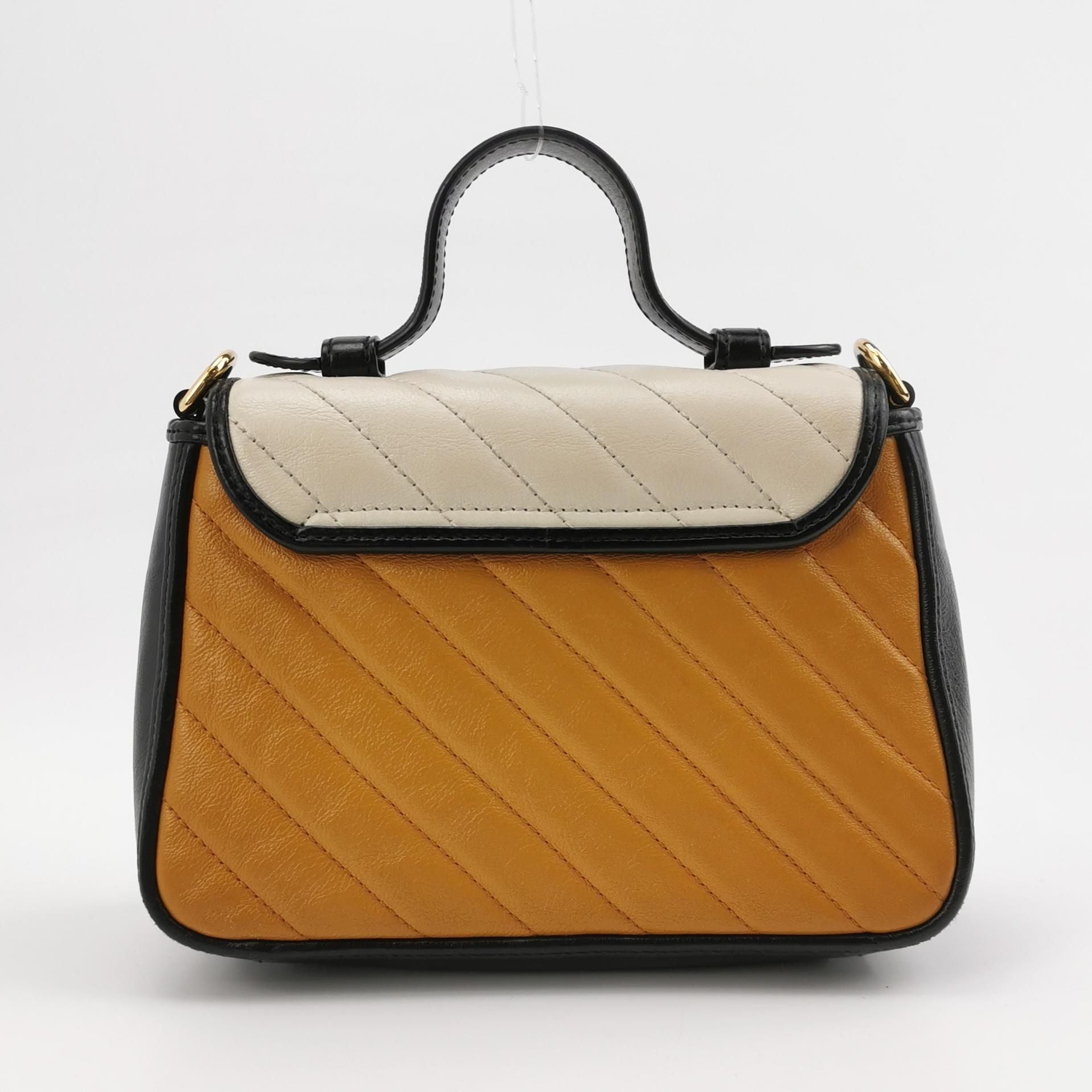Gucci GG Marmont Mini Leather Quilted GG Logo Crossbody Shoulder Bag 250602781219855