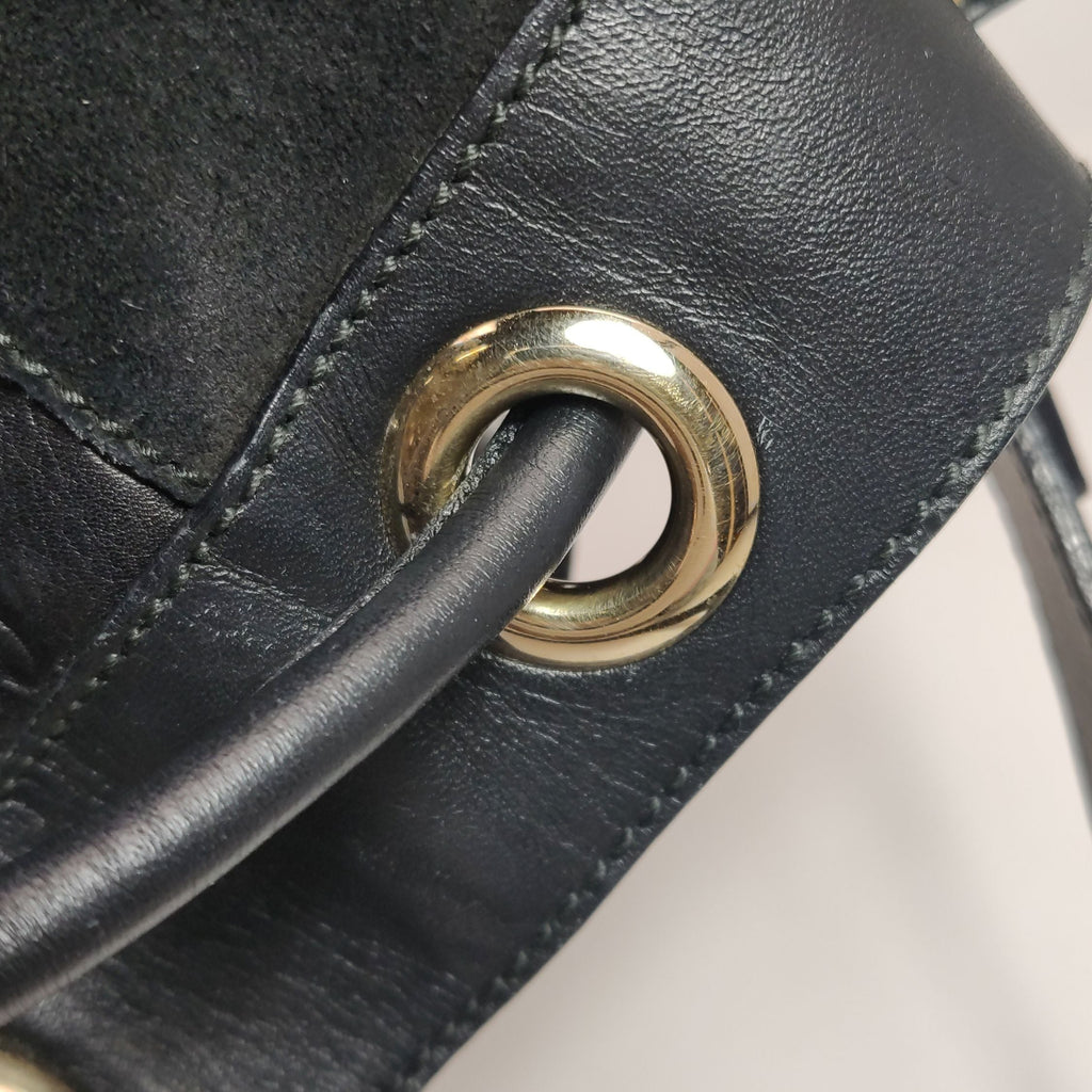 Gucci Suede GG Canvas Drawstring Shoulder Bag 250602781219245