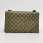 Gucci Dionysus Small GG Supreme Suede Shoulder Bag with Double Tiger Head Buckle 250603781220985