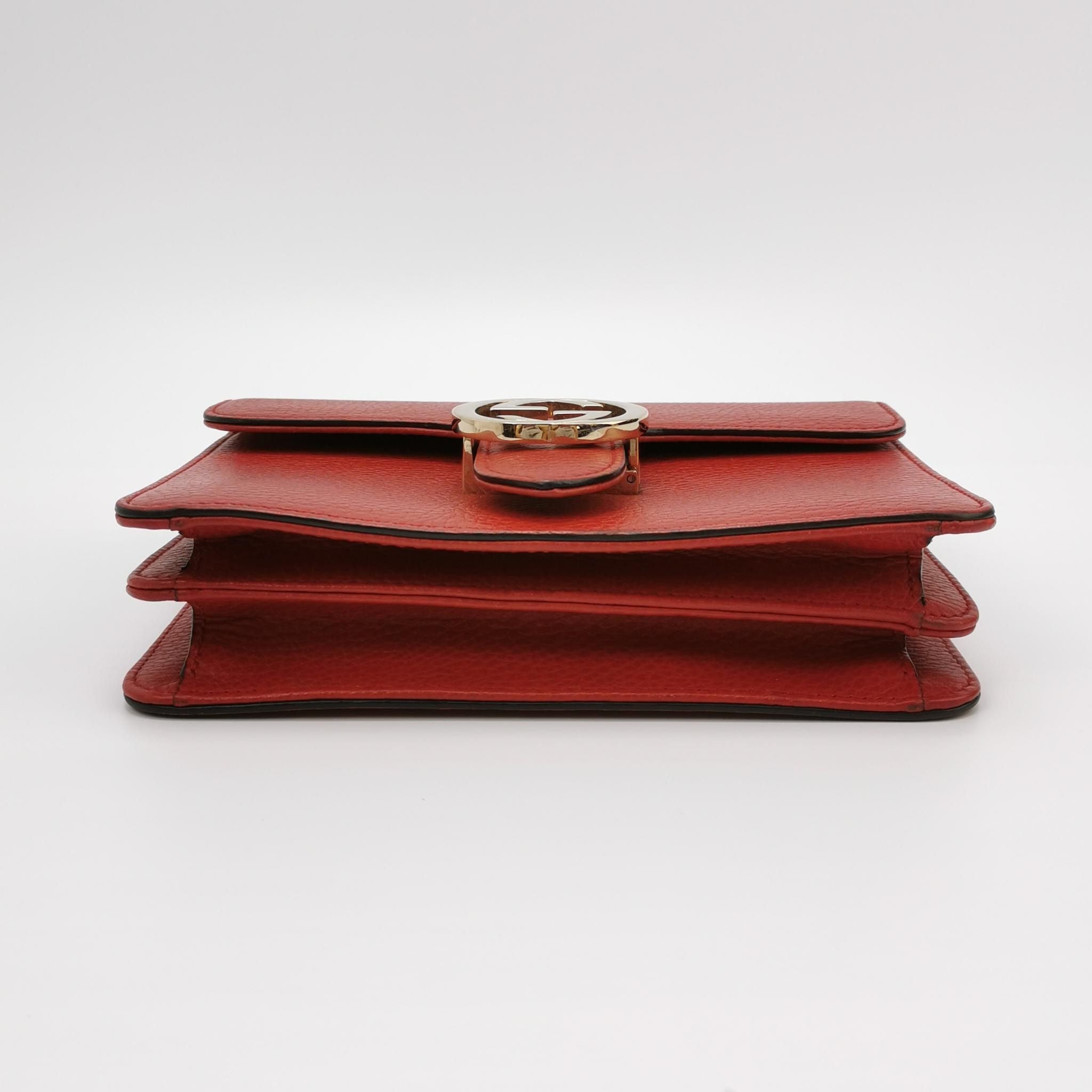Gucci Interlocking G Leather Shoulder Bag 250603781221433