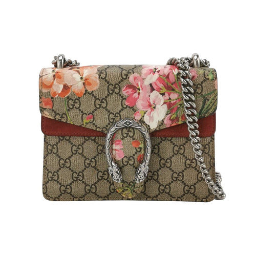 Gucci Dionysus Mini Suede Floral Print Double Tiger Head Buckle Shoulder Bag 250602781218616