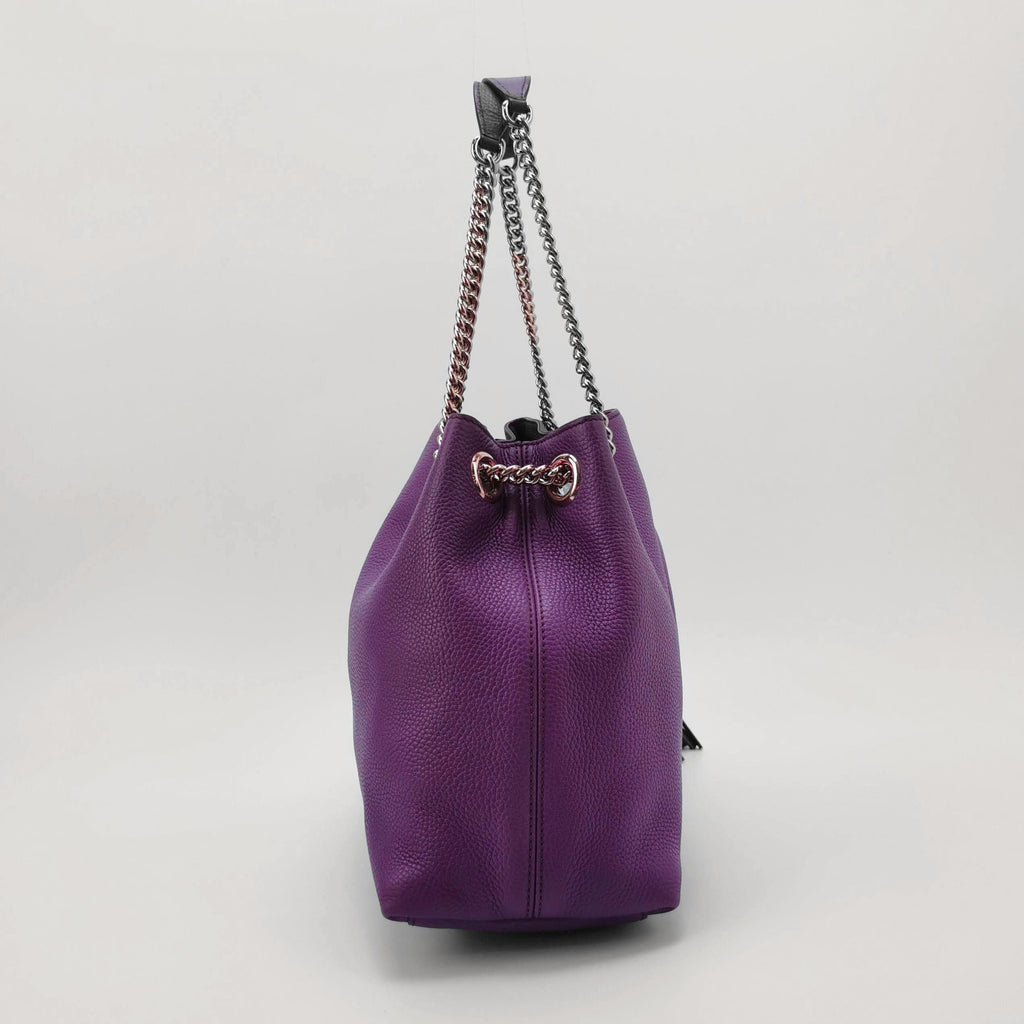 Gucci Soho Large Leather Solid GG Tote Shoulder Bag 250602781220043