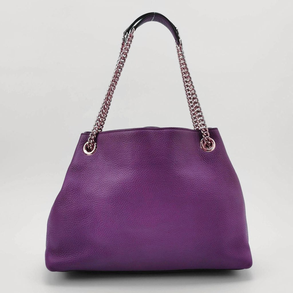 Gucci Soho Large Leather Solid GG Tote Shoulder Bag 250602781220043