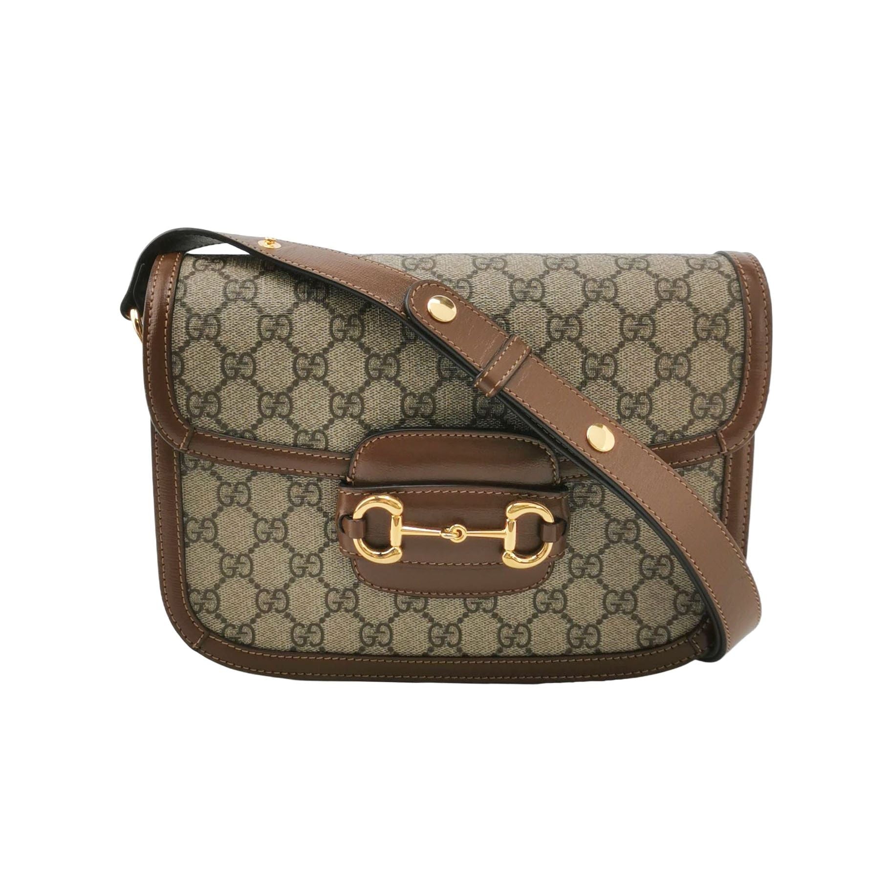 Gucci 1955 Small GG Monogram Horsebit Shoulder Bag 250602781218901