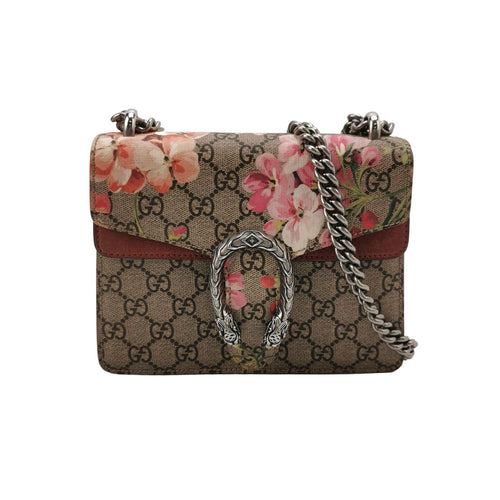 Gucci Dionysus Mini Bag Suede Floral Print Double Tiger Head Buckle Shoulder Bag 250602781218578