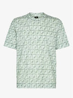 Fendi FF Cotton Short Sleeve T-Shirt Green