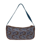 CELINE C Macadam Canvas Shoulder Bag Blue  68504