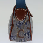 CELINE C Macadam Canvas Shoulder Bag Blue  68504