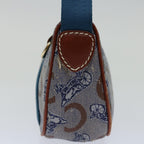 CELINE C Macadam Canvas Shoulder Bag Blue  68504