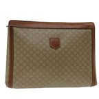 CELINE Macadam Canvas Clutch Bag Beige  68510