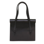 CELINE Hand Bag Leather Black  68513