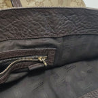 Gucci Leather and Canvas GG Monogram Shoulder Bag 250614781236564